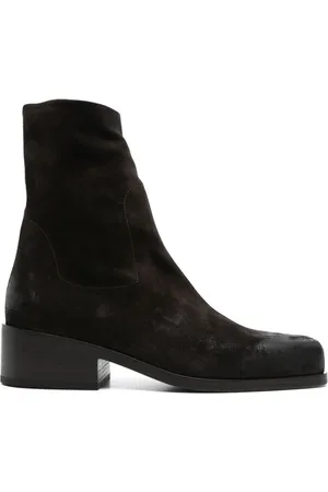 MARSÈLL Schoenen, Heren, Bruin, 41 EU, Cederbruine Enkellaarzen met Zijrits