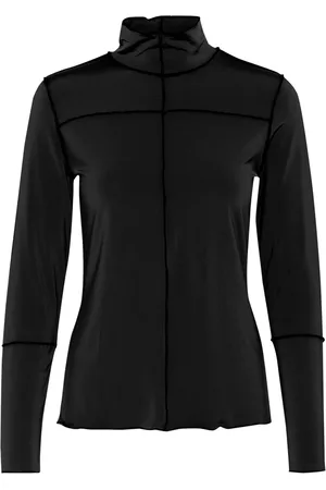 Karen by Simonsen Tops, Dames, Zwart, 2Xl, Meteoriet Kiri Top Blouse