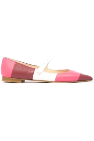 Prosperine Schoenen, Dames, Veelkleurig, 39 EU, Gestreepte Ballerina Schoenen