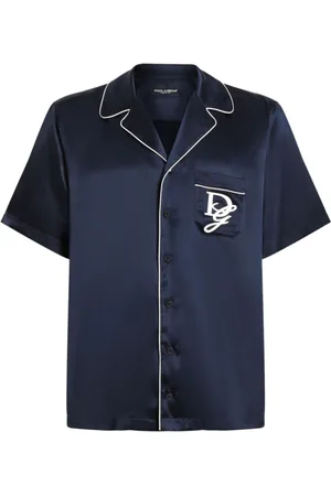 Dolce & Gabbana Overhemden, Heren, Blauw, XL, Blauw Shirt G5Lh 3Z Fu 1Au B6712