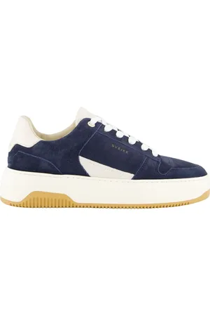 Nubikk Schoenen, Dames, Blauw, 37 EU, Leer, Basket Court Sneakers