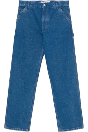 Marni Jeans, Heren, Blauw, W32, Denim, Blauwe denim jeans met stijlvol logo
