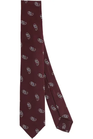 BARBA Accessoires, Heren, Rood, ONE Size, Kasjmier, Kasjmier Zijden Stropdas met 7 Vouwen