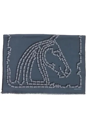 Hermès Pre-owned, Heren, Blauw, ONE Size, Pre-owned Silk scarves