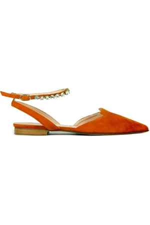 Prosperine Schoenen, Dames, Bruin, 36 1/2 EU, Suède, Suede Slingback Schoenen