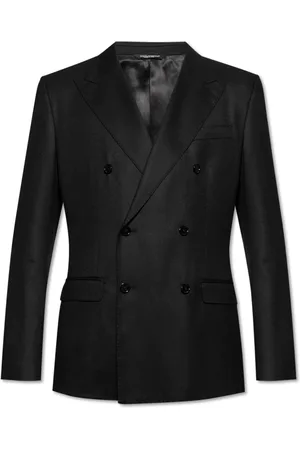Dolce & Gabbana Pakken, Heren, Zwart, L, Wol, Wollen blazer
