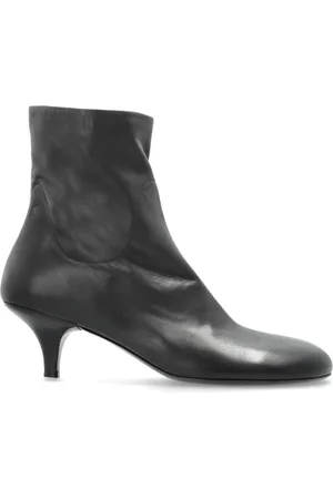 MARSÈLL Schoenen, Dames, Zwart, 38 EU, Leer, Leren enkellaarzen met hak