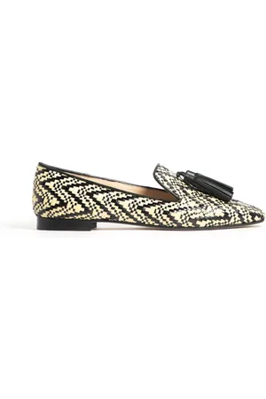 Prosperine Schoenen, Dames, Veelkleurig, 37 1/2 EU, Tartan Ballerina Slipper met Kwastjes
