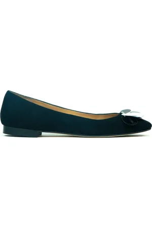 Prosperine Schoenen, Dames, Zwart, 37 EU, Suède, Paillet Ballerina Schoenen