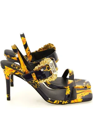 VERSACE Schoenen, Dames, Zwart, 36 EU, Sandalen