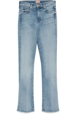 Mother Jeans, Dames, Blauw, W24, Denim, Outsider Sneak Denim Jeans