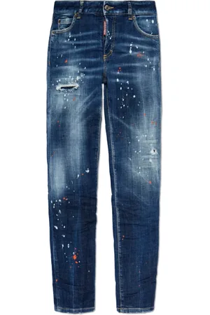 Dsquared2 Jeans, Dames, Blauw, S, Katoen, Jeans Medium Waist Jennifer