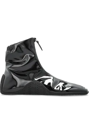 Alaïa Schoenen, Dames, Zwart, 36 EU, Leer, Enkellaagse sportschoenen