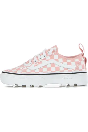 Vans Schoenen, Dames, Roze, 37 EU, Katoen, Lage Canvas Sneaker Katoen Snoep/Wit