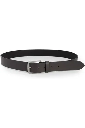 Calvin Klein Accessoires, Heren, Bruin, 110 CM, Leer, Bruine Leren Riem voor Mannen