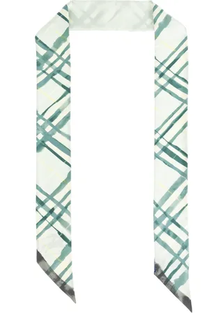 Burberry Accessoires, unisex, Blauw, ONE Size, Zijden Sjaal