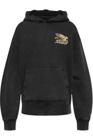 AMIRI Sweatshirts & Hoodies, Heren, Zwart, M, Katoen, Sweatshirt met logo