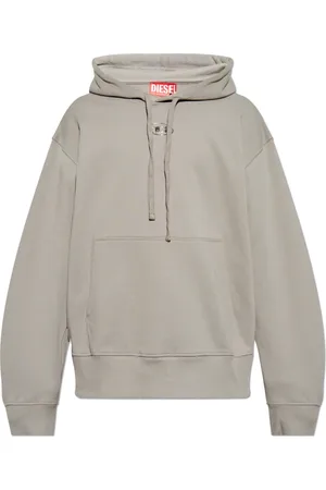 Diesel Sweatshirts & Hoodies, Heren, Grijs, S, Katoen, Sweatshirt S-Macs-Hood-Od