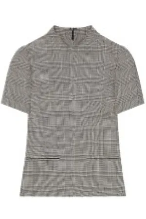 Courrèges Tops, Dames, Grijs, S, Luxe Montpellier Top Prince de Galles