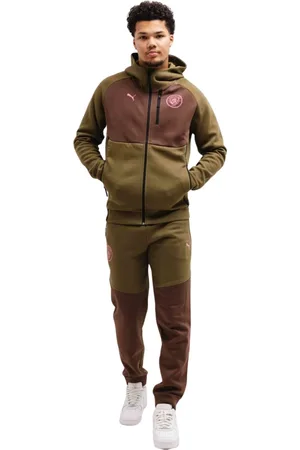 PUMA Sport, Heren, Groen, L, Katoen, Manchester City Tech Trainingspak Senior 2024/2025