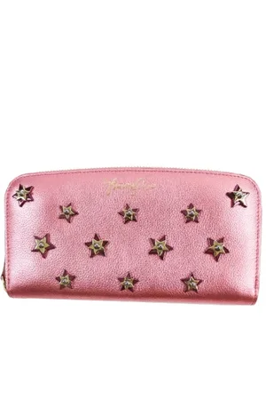 Jimmy Choo Pre-owned, Dames, Roze, ONE Size, Leer, Tweedehands leren portemonnees