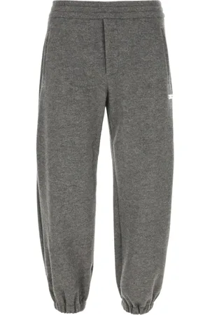 Alexander McQueen Broeken, Heren, Grijs, L, Wol, Stijlvolle Broeken voor Mannen en Vrouwen