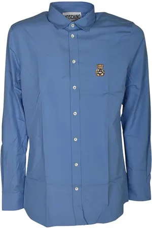 Moschino Overhemden, Heren, Blauw, S, Lichtblauw Shirt voor Mannen