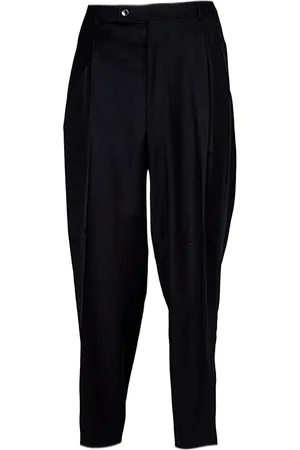 GABRIELE PASINI Broeken, Heren, Zwart, L, Klassieke Straight Broek