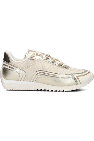 Michael Kors Schoenen, Dames, Geel, 37 EU, Glamoureuze Trainer Sneakers voor Vrouwen