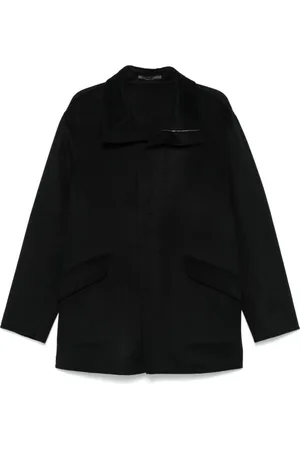 Giorgio Armani Jassen, Heren, Blauw, L, Midnight Jas Geborstelde Afwerking