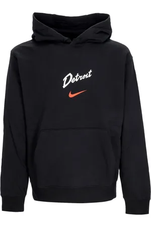 Nike Sweatshirts & Hoodies, Heren, Zwart, L, Katoen, Detroit Pistons Club Hoodie Zwart