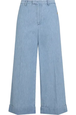 VALENTINO Jeans, Heren, Blauw, L, Denim, Lichtblauwe Denim Jeans