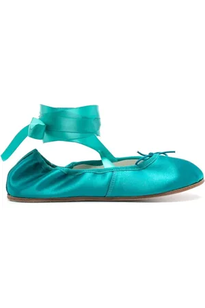 Repetto Schoenen, Dames, Blauw, 37 EU, Teal Instap Plat Schoenen