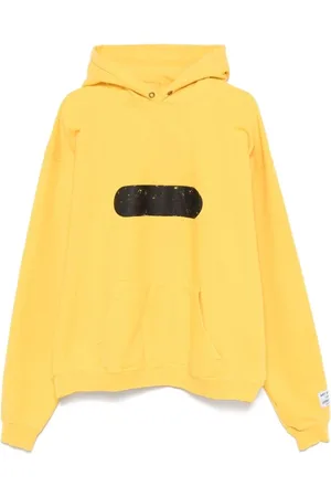 GALLERY DEPT. Sweatshirts & Hoodies, Heren, Geel, XL, Katoen, Mosterdgele hoodie met logo