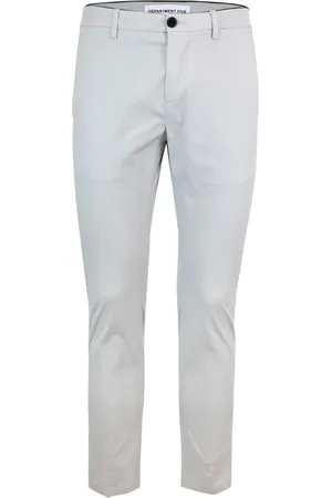 DEPARTMENT FIVE Broeken, Heren, Grijs, W33, Katoen, Slim Fit Chino Broek Grijs
