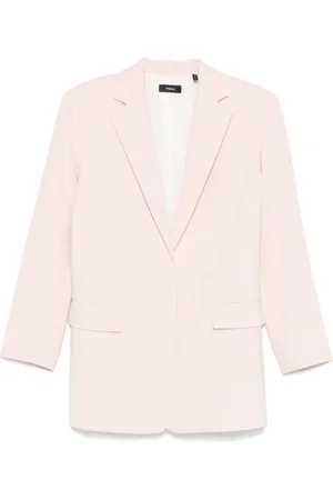 THEORY Jassen, Dames, Roze, M, Roze Blazer met Klepzakken
