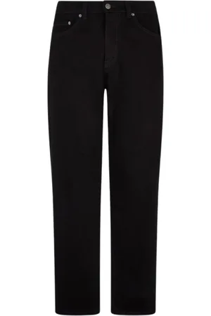 Roberto Cavalli Jeans, Heren, Zwart, W33, Denim, Premium Denim Jeans Straight Leg