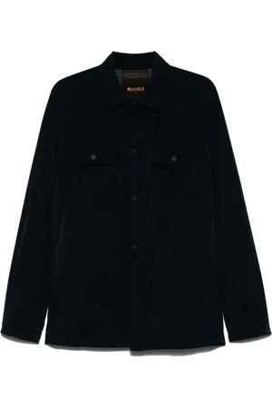 MOORER Jassen, Heren, Blauw, L, Navy Buitenkleding met Drukknopen
