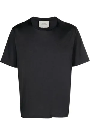 STUDIO NICHOLSON Tops, Heren, Blauw, M, Katoen, Midnight Katoen Crew Neck T-shirt