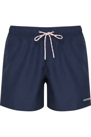 Sundek Badkleding, Heren, Blauw, S, Nylon, Fluo Groene Nylon Shorts Elastische Taille