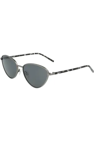 DKNY Accessoires, Dames, Veelkleurig, ONE Size, Bicolor Metal UV Filter Zonnebril Vrouwen