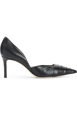 Giorgio Armani Schoenen, Dames, Zwart, 40 EU, Leer, Zwarte Decollete Schoenen