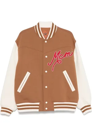 MCM Jassen, Heren, Bruin, L, Cognac Bruin Baseball Kraag Buitenkleding