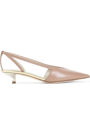 Giorgio Armani Schoenen, Dames, , 40 EU, Leer, Platino Ballerina Schoenen