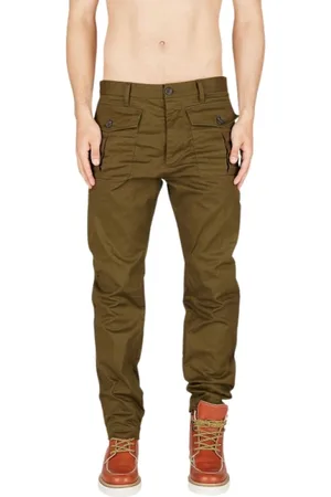 Dsquared2 Broeken, Heren, Groen, M, Denim, Ranger Chino Denim Broek