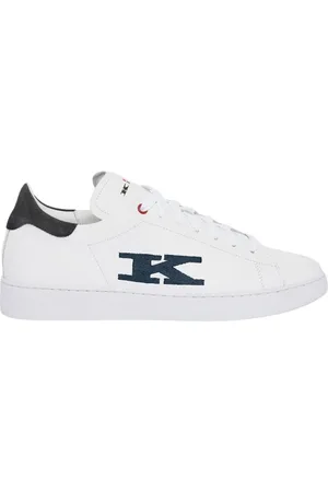 Kiton Schoenen, Heren, Wit, 40 1/2 EU, Leer, Witte kalfsleren sneakers met cupzool