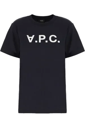 A.P.C. Tops, Dames, Blauw, M, Katoen, Casual katoenen T-shirt voor heren