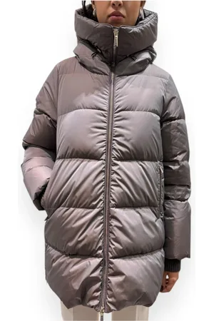 MOORER Jassen, Dames, Bruin, M, Stijlvolle Winterjas Attica-Stp