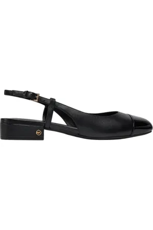 Michael Kors Schoenen, Dames, Zwart, 37 1/2 EU, Leer, Zwarte Flex Sling Sneakers