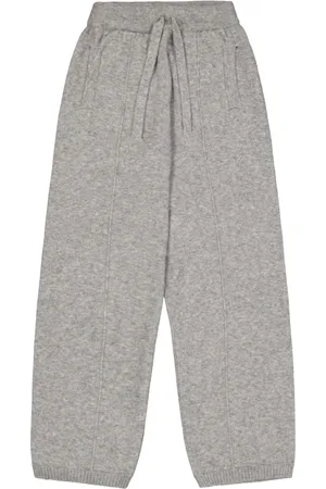 LANEUS Broeken, Heren, Grijs, L, Kasjmier, Kasjmier en Zijde Jumpsuit Stijl Broek